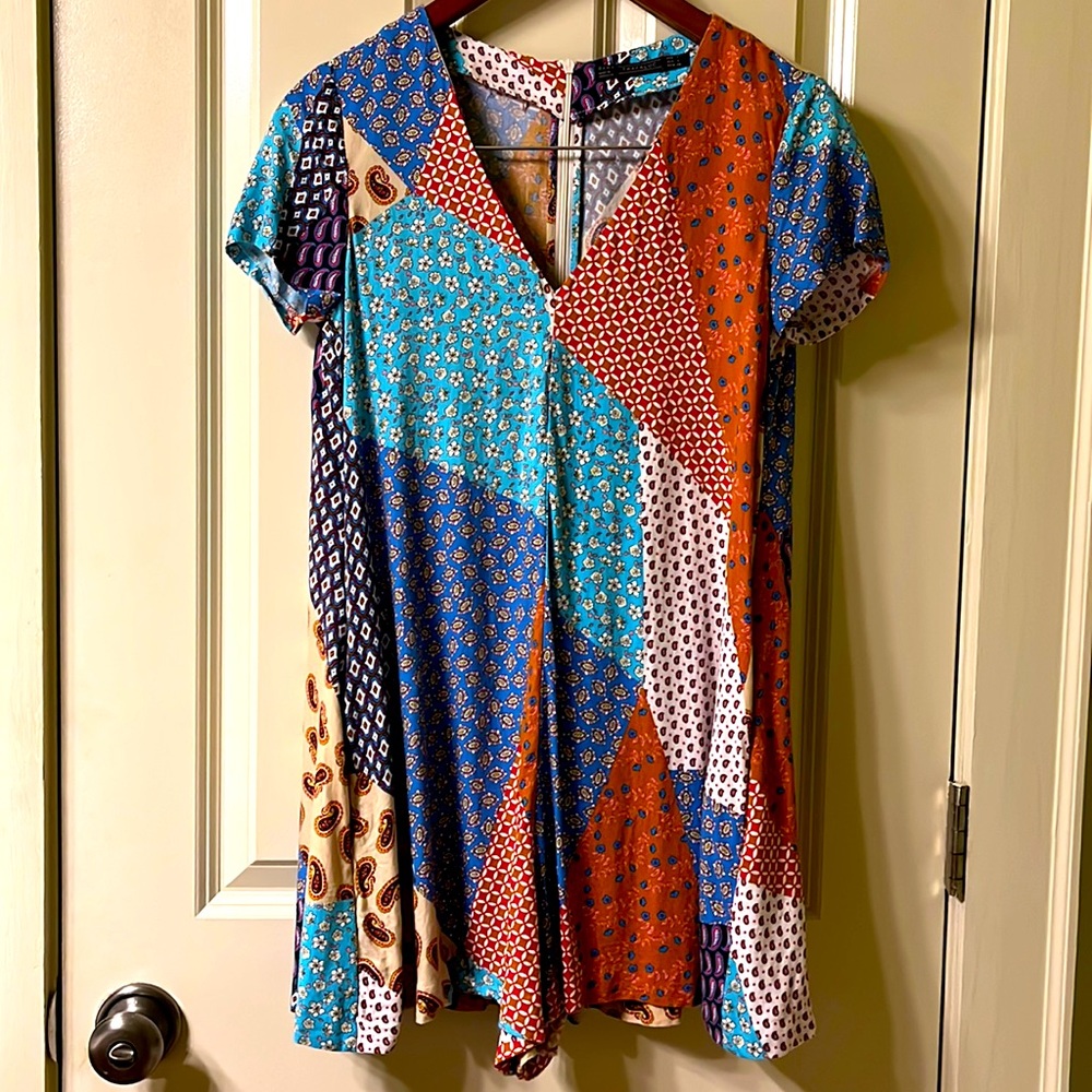 ZARA Unique patterned romper!!